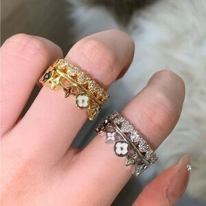 Designer-Style Vintage Icon Ring - Gold-Plated over Silver